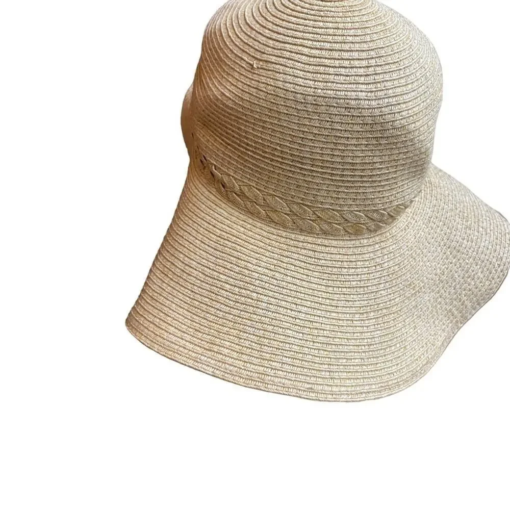 Mint by Goorin Tan Braided 100% Paper Sun Hat Women's Size O/S